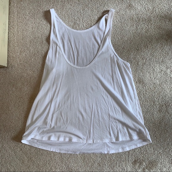 Lululemon Scoop Neck Tank White Sz 6 - Picture 1 of 2